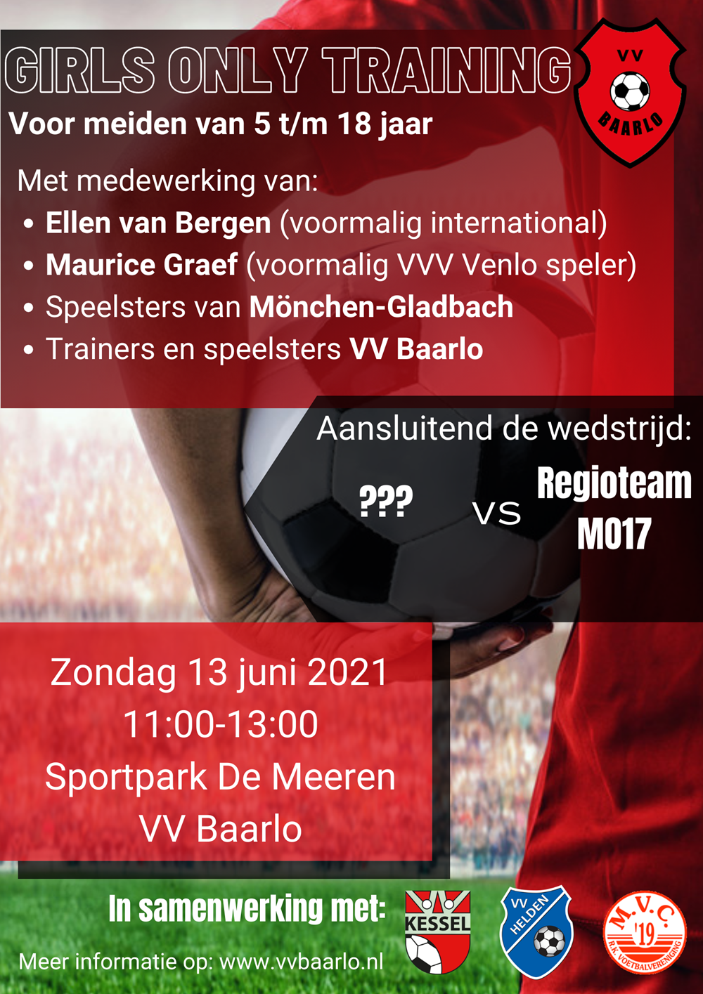 Poster girls-only training in Baarlo