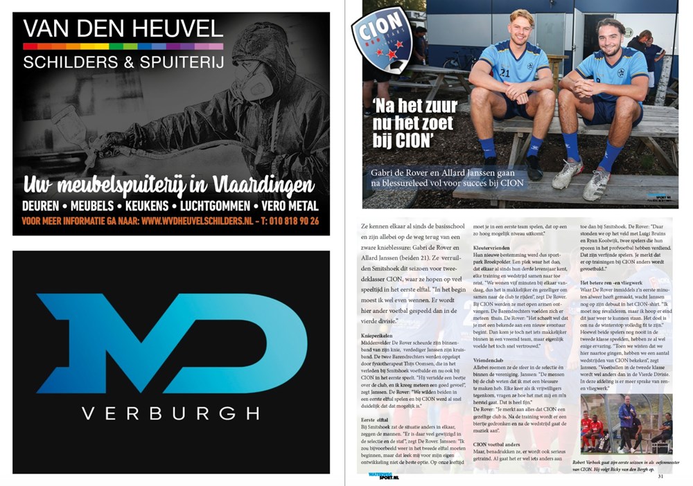 WATERWEGSPORT: Gabri de Rover en Allard Janssen na blessureleed op hun