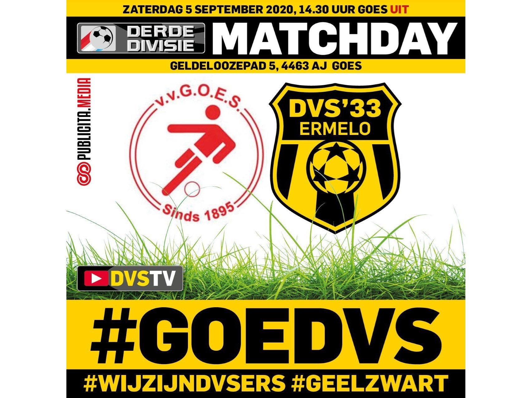 DVS’33 Ermelo opent seizoen in Goes DVS'33 Ermelo