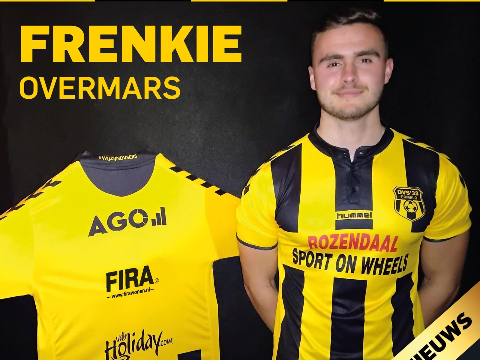 Frenkie Overmars nieuwste aanwinst DVS’33 Ermelo DVS'33 Ermelo