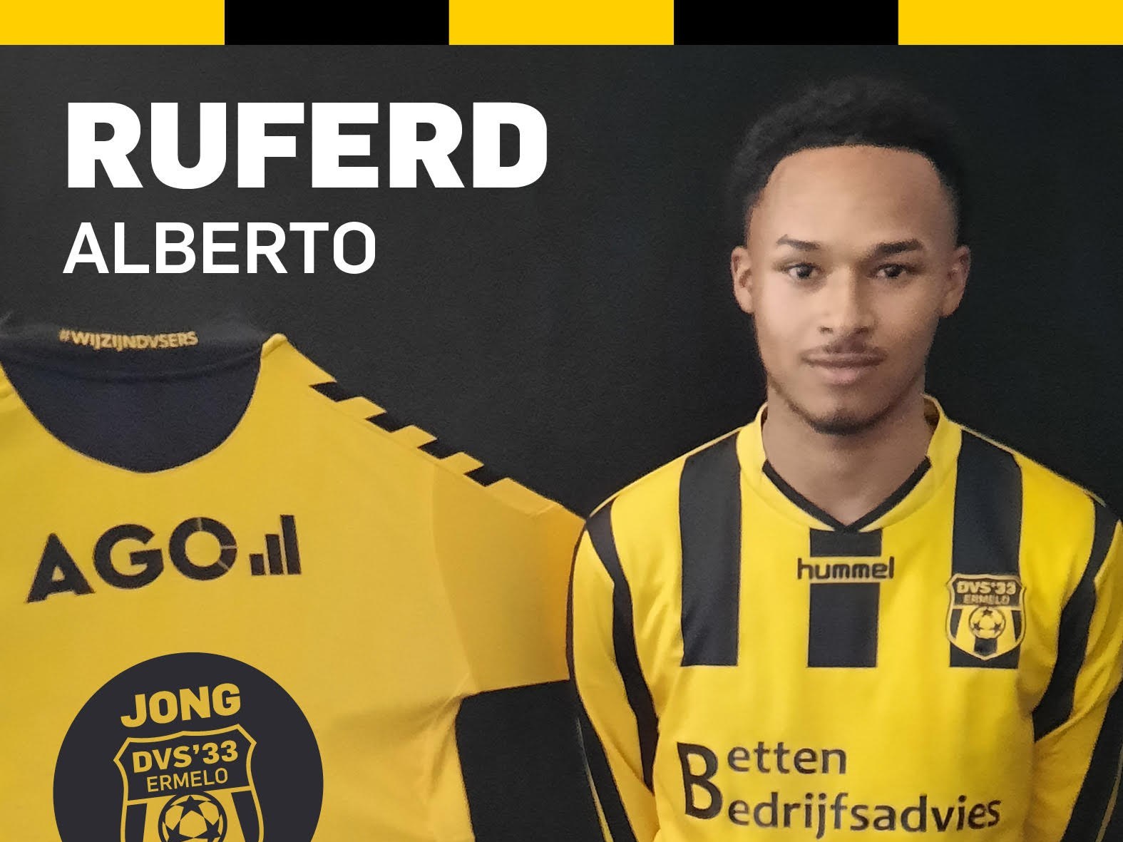 Met vastleggen vijf spelers is selectie Jong DVS’33 Ermelo rond DVS