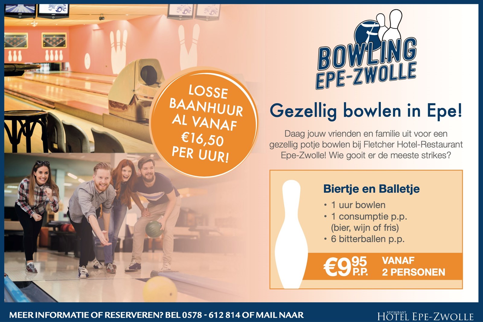 Bowlen bij Fletcher Hotels in Epe SV Epe