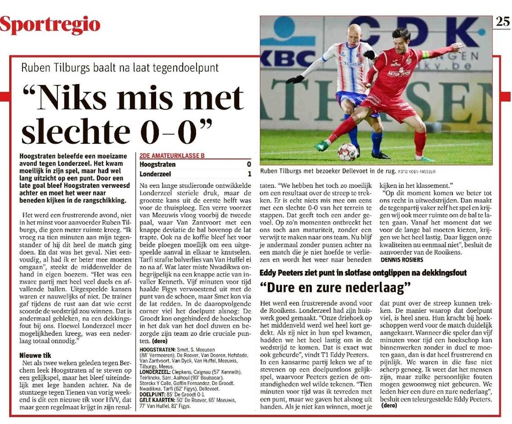 HVV SK Londerzeel 01 Hoogstraten VV