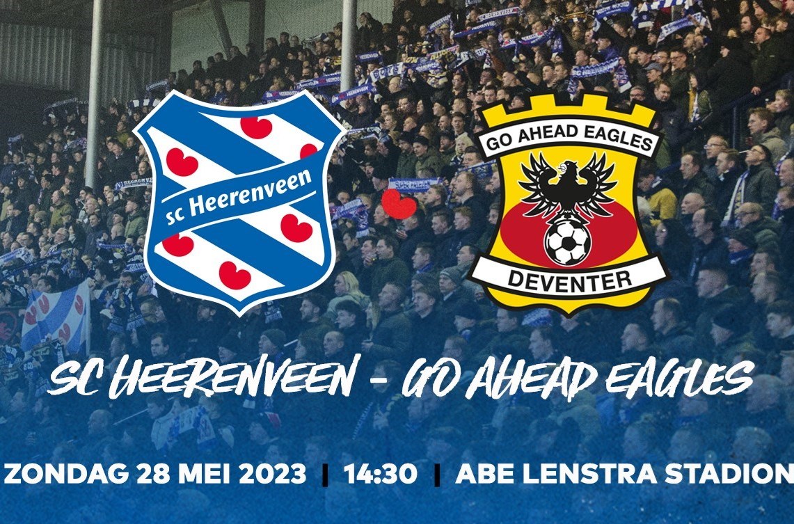 Kaartenactie: sc Heerenveen - Go Ahead Eagles op 28 mei. - IJVV