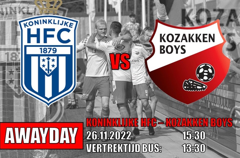 Supportersbus naar HFC Kozakken Boys