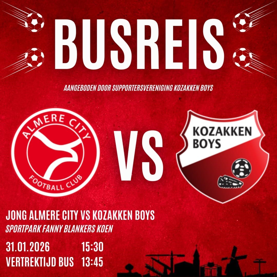 Supportersbus naar Almere