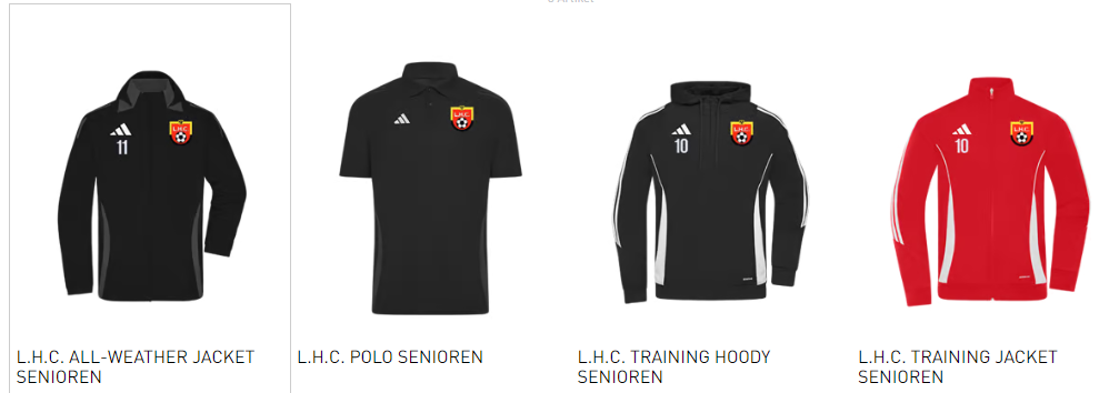 LHC Kleding bestellen - LHC
