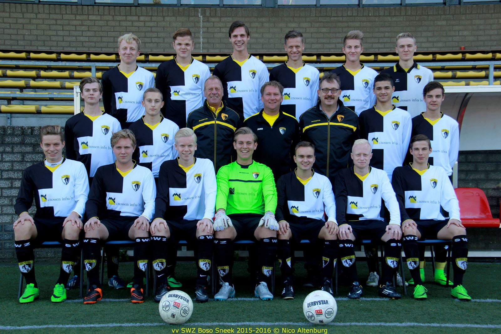 Finale Nacompetitie SWZ Boso Sneek A1 VV Sneek Wit Zwart