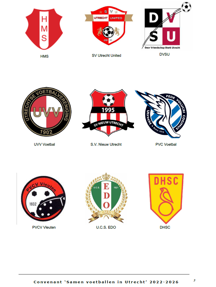 Convenant 'Samen voetballen in Utrecht' - u.c.s EDO